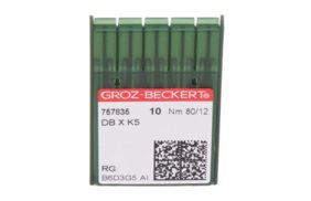иглы groz-beckert dbxk5 №80 (уп.10шт.) купить по цене 153 руб - в интернет-магазине Веллтекс | Смоленск

