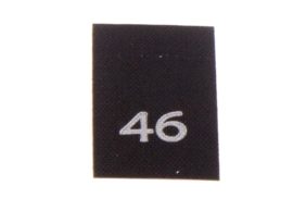 р046пч 46 - размерник - черный (уп.200 шт) купить по цене 120 руб - в интернет-магазине Веллтекс | Смоленск
