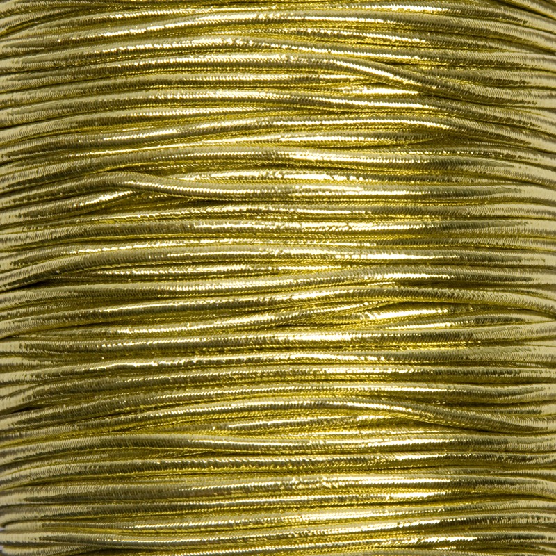 Резинка шляпная цв золотой светлый 2мм (уп 100 м) БС 0370-62002