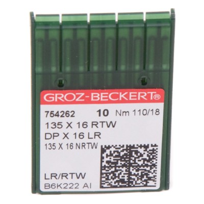 Иглы GROZ-BECKERT DPx16 LR (135x16) №110/18 (уп.10шт.) (0)