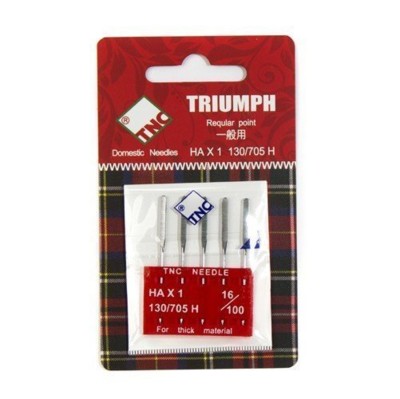 Иглы для БШМ TRIUMPH New 130/705H Универсальные №100 (уп.5шт) (1)