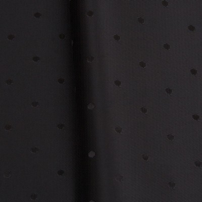 Ткань подкладочная Поливискоза Twill, 90гр/м2, 52пэ/48вкс, 146см, черный Жаккард точка/S580, (50м) K4